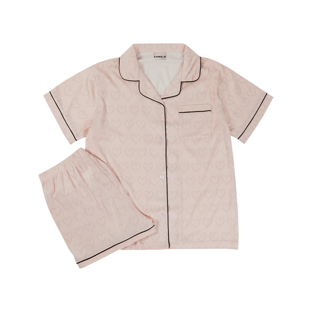 KG Satin PJ Set Shirt & Short