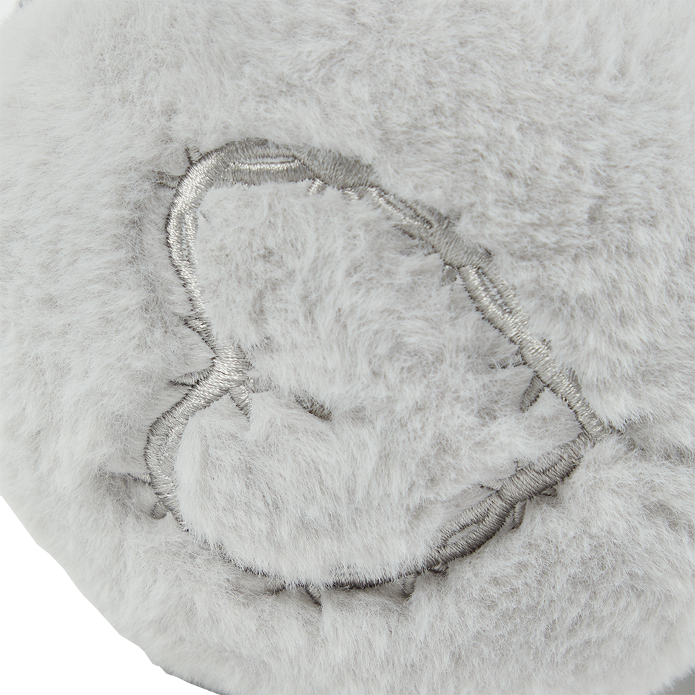 KG Earmuffs (Grey) Embroidered Detail