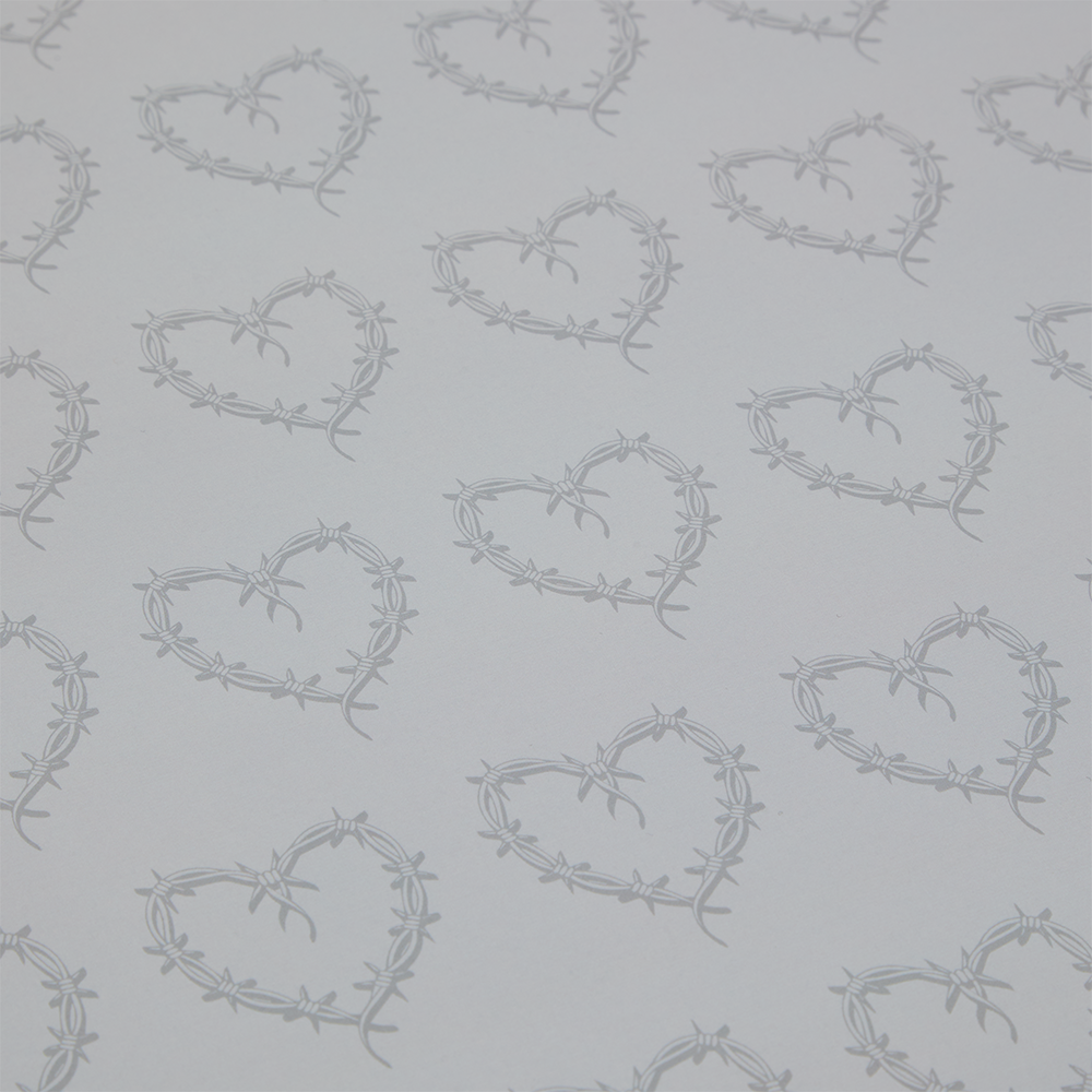 KG Silver Wrapping Paper Pattern