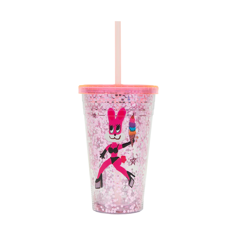 MSB Bunny Pink Glitter Tumbler