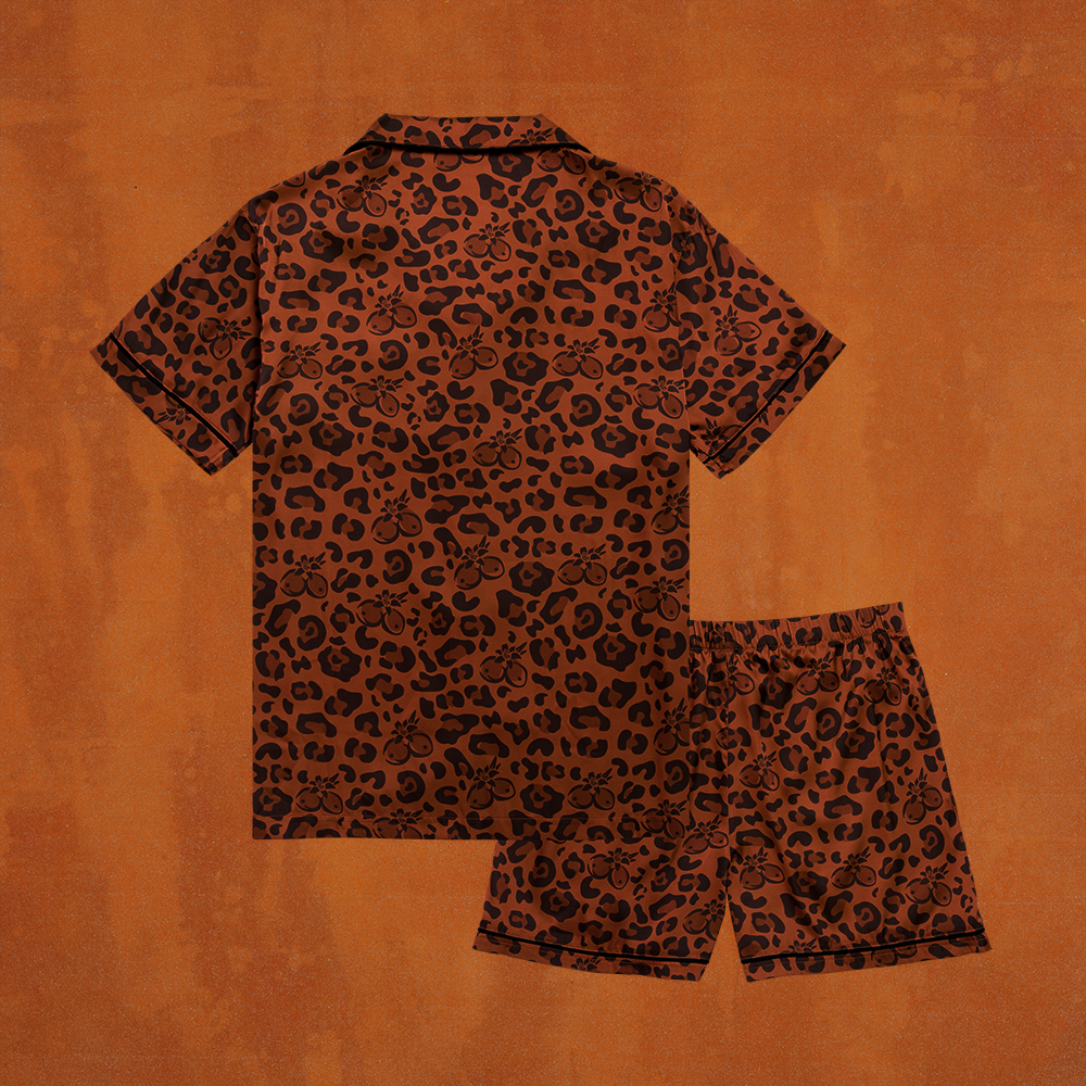 Tropicoqueta Animal Print PJ Set Back
