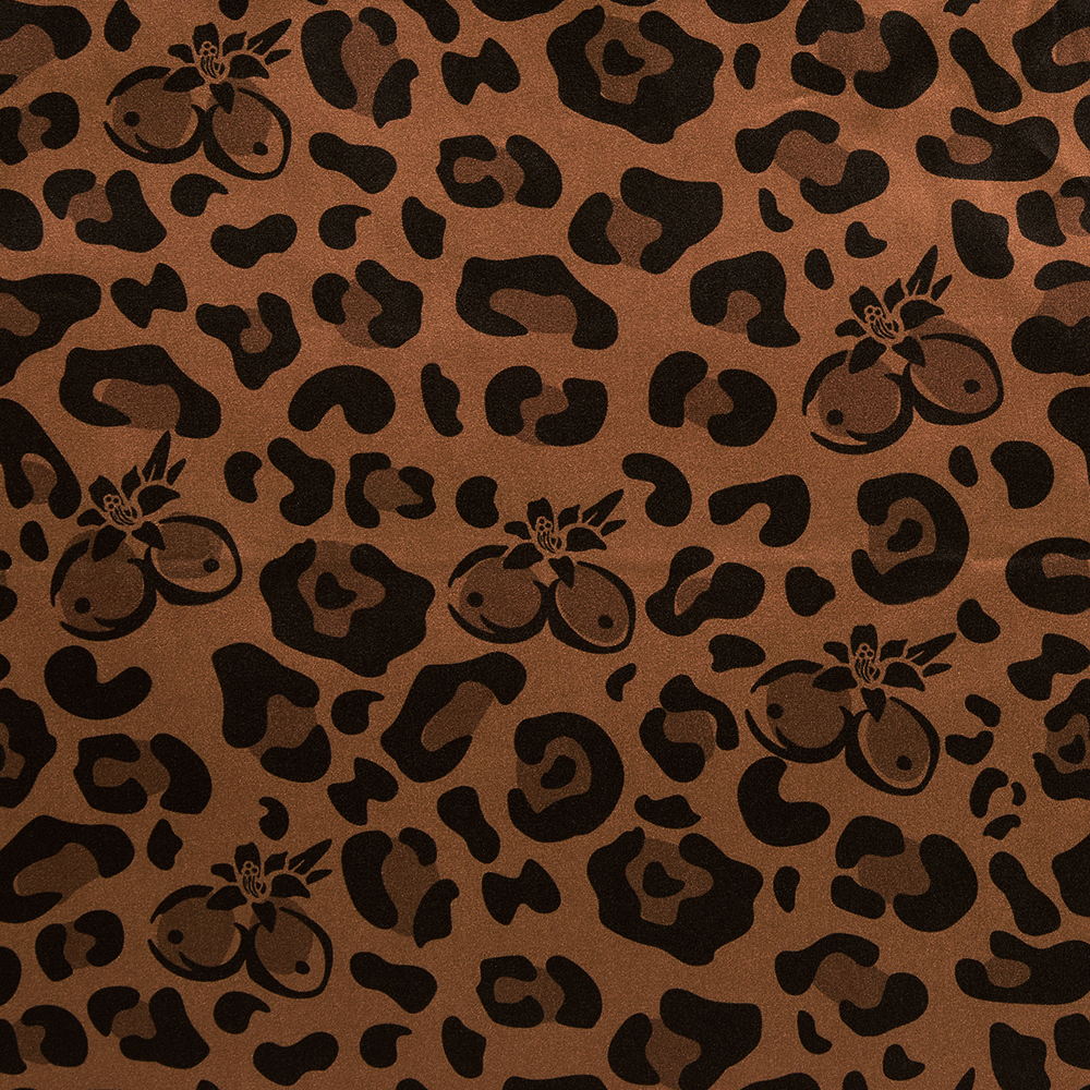 Tropicoqueta Animal Print Scarf Detail